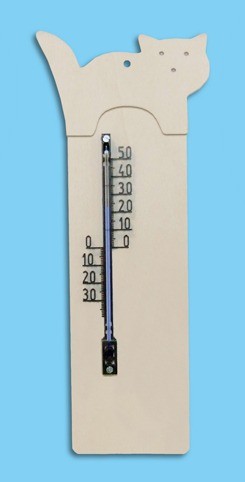 Thermometer Katze zum bemalen