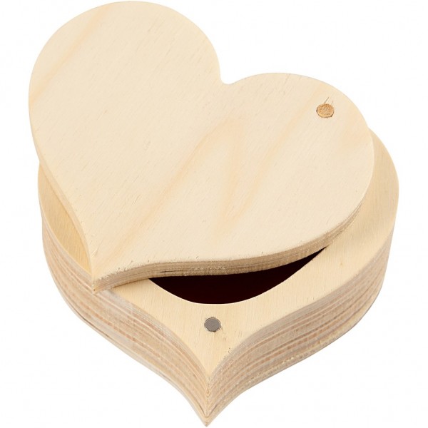 Holzbox Herzform