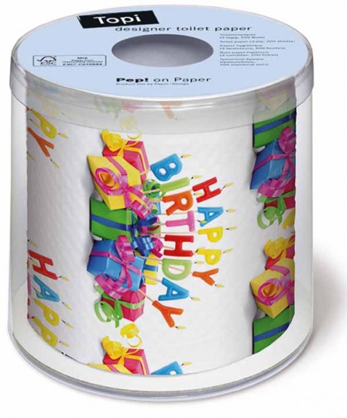 Toilettenpapier Happy B-Day