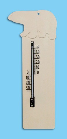 Thermometer Bär zum bemalen
