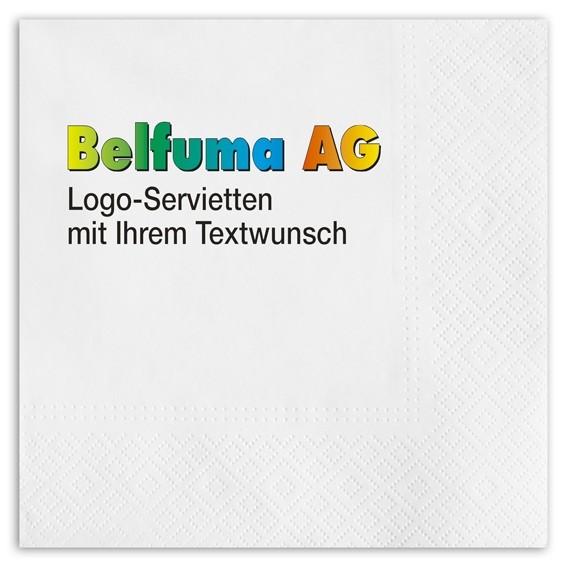Logo Serviette, inkl. Gestaltungsservice