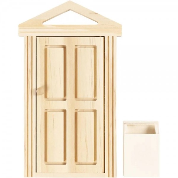 Wichtel Tür Holz mit Briefkasten