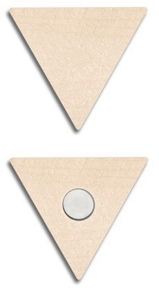 Magnet aus Holz 3-eck, 3eckmagnet